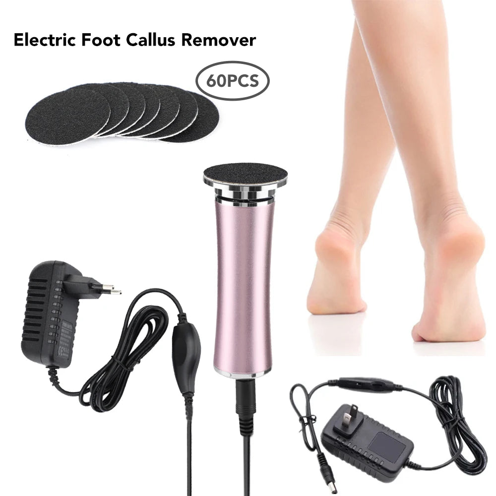 Rechargeable Electric Foot File - Ultimate Pedicure Machine for Smooth, Soft Feet & Dead Skin Removal