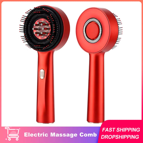 Revitalize Your Hair with the Electric Massage Comb - Vibration & Red Light Scalp Brush for Hair Growth & Anti-Hair Loss Oil Applicator