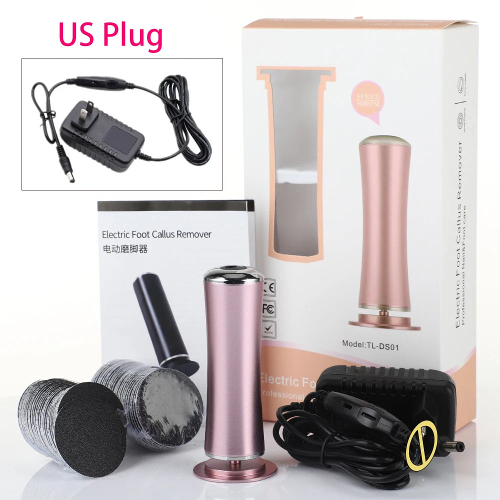 Rechargeable Electric Foot File - Ultimate Pedicure Machine for Smooth, Soft Feet & Dead Skin Removal