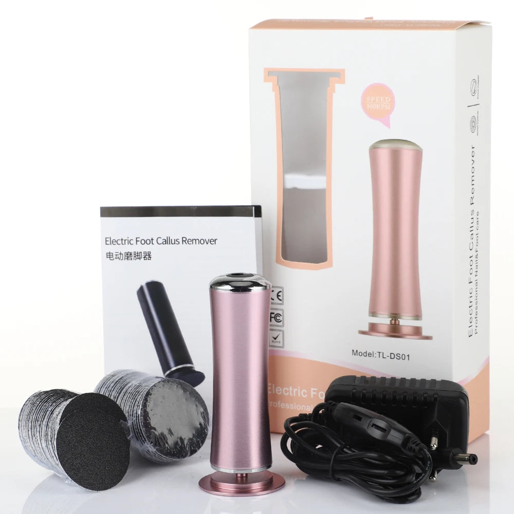 Rechargeable Electric Foot File - Ultimate Pedicure Machine for Smooth, Soft Feet & Dead Skin Removal