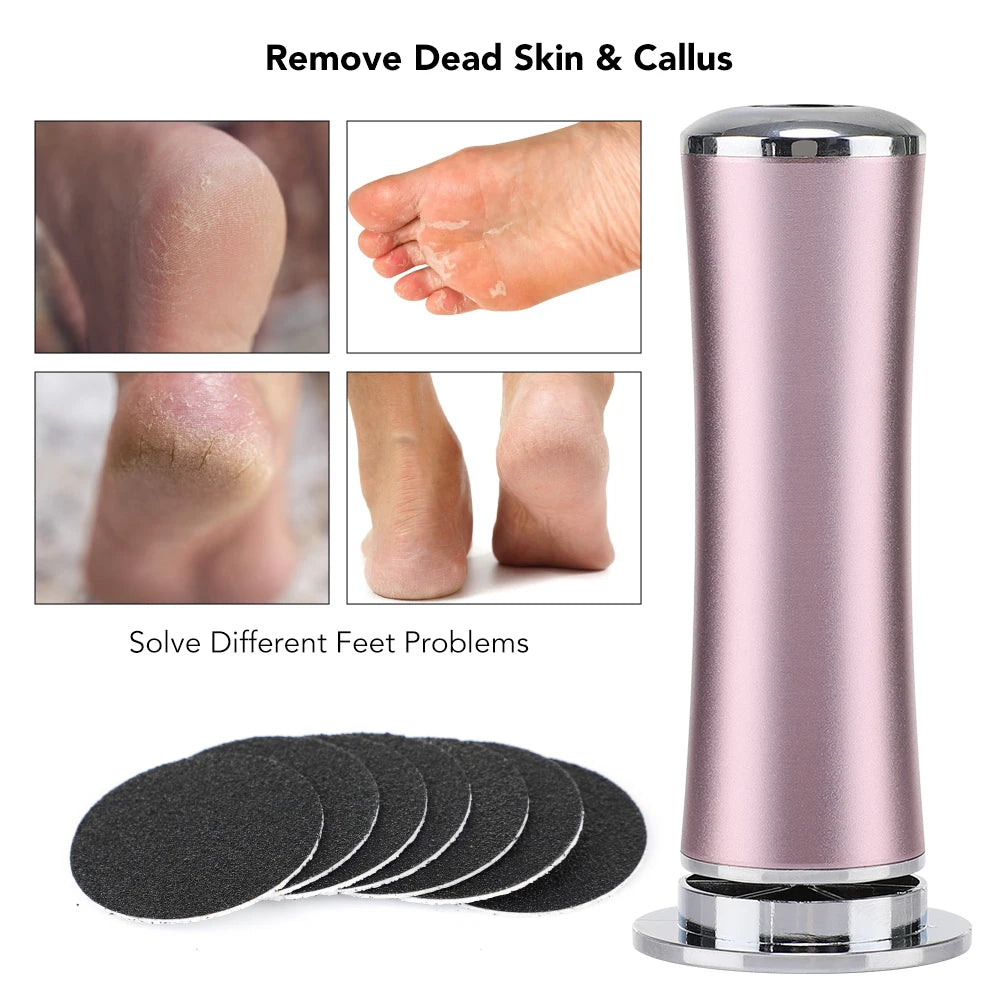 Rechargeable Electric Foot File - Ultimate Pedicure Machine for Smooth, Soft Feet & Dead Skin Removal