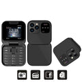I16Pro Mini Flip Phone - Stylish Foldable Design with Dual SIM, FM Radio, and Speed Dial Features