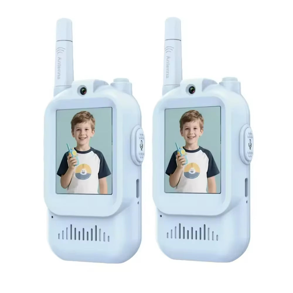 2-Pack Rechargeable Video Walkie Talkies for Kids - Perfect Indoor & Outdoor Fun, Ideal Gifts for Ages 3-12!