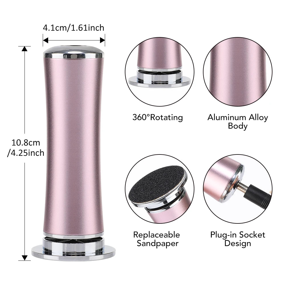 Rechargeable Electric Foot File - Ultimate Pedicure Machine for Smooth, Soft Feet & Dead Skin Removal